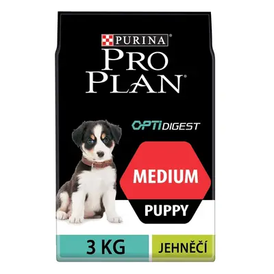 Purina Pro Plan Granule pro psy Puppy Medium Optidigest jehněčí 3 kg