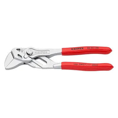 Knipex Mini klešťový klíč, chromovaný povrch, rukojeť potažené plastem, 150 mm