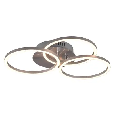 Trio Stropní LED svítidlo Circle 27 W matný nikl