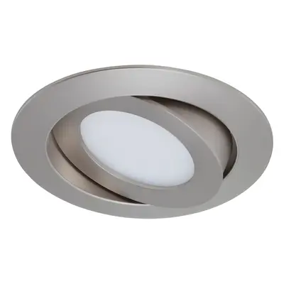 Briloner Vestavné LED svítidlo matný nikl otocné V: 3 cm prumer: 10,6 cm