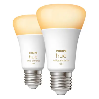 Philips Hue Dvojité balení White Ambiance E27 2x 800 lm 8 W