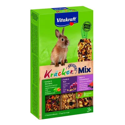 Vitakraft Doplňkové krmivo pro králíky Kräcker Mix 3 ks (zelenina, ořechy)