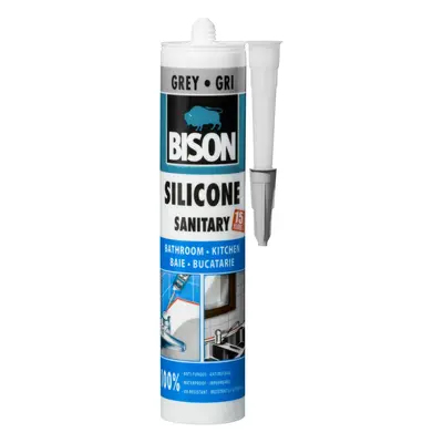 BISON Silikon sanitární SILICONE SANITARY šedý, 280 ml