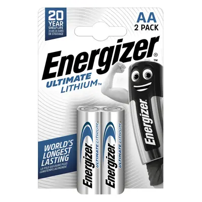 Energizer Lithiová tužková baterie Ultimate AA, 2 ks