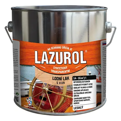 Lazurol Lodní lak S1119 bezbarvý lesklý 2,5 l