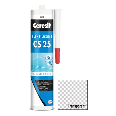 CERESIT CS 25 Sanitární silikon transparentní 280 ml