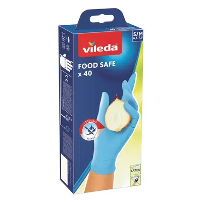 Vileda Food Safe rukavice 40 ks, velikost S/M