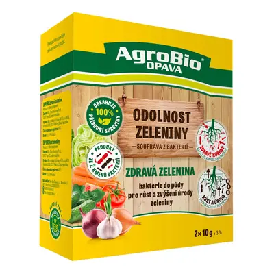 AgroBio Opava Bakterie pro růst a zvýšení úrody zeleniny ZDRAVÁ ZELENINA 2 x 10