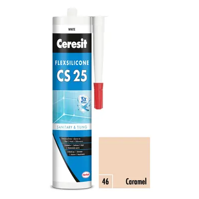 CERESIT CS 25 Sanitární silikon 46 Caramel 280 ml