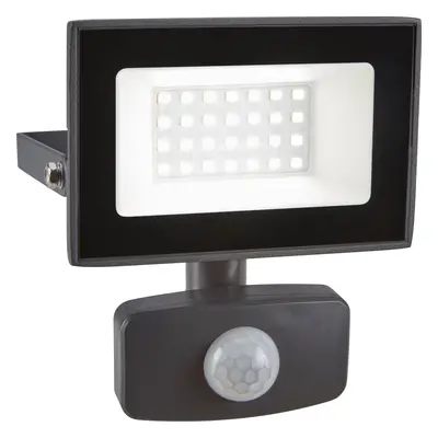 BWO LED reflektor 20 W 1800 lm 5000 K IP44 šedý 12,5 x 10 x 5 cm s detekt.pohybu