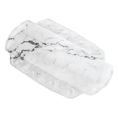 OBI Šíjový polštářek Marble bílá-antracitová 32 cm x 22 cm