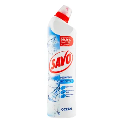 Savo WC gelový čistič na toalety Oceán, 750 ml