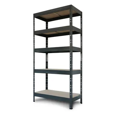 AR Shelving Kovový policový regál Rivet M antracitový 180 x 90 x 40 cm