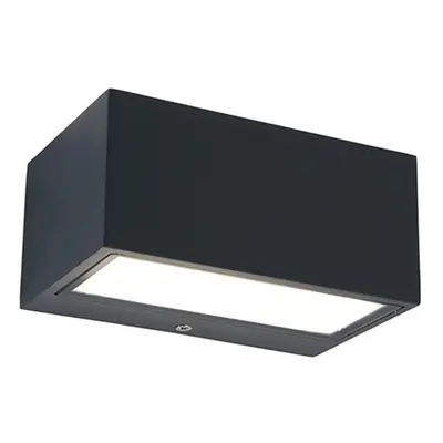 LUTEC LED nást. svítidlo GEMINI tm. šedé 10,5W 700lm 4000K IP54 65x140x89mm