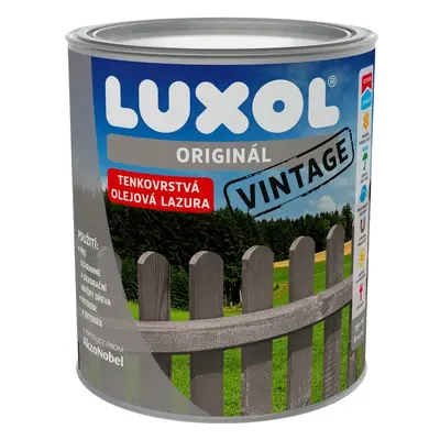 LUXOL Originál Tenkovrstvá olejová lazura Vintage stříbrný smrk 0,75 l