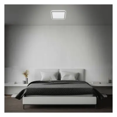 Brilo Stropní LED svítidlo Lino, 15 W, 1800 lm, 4000 K, černá, 27 x 27 cm