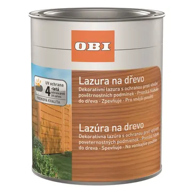 OBI Lazura na dřevo, bříza, 750 ml