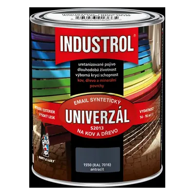 Industrol Univerzál S2013 email antracit, 4 l