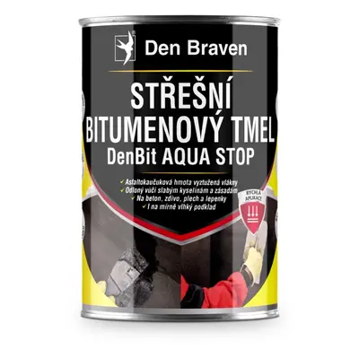 Den Braven Bitumenová opravná hmota DenBit AQUA STOP černá 1 kg