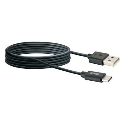 Schwaiger Synchronizační a nabíjecí kabel USB-C/USB-A, černá, 2 m