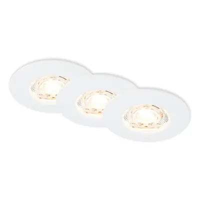 Briloner Vestavné bodové svítidlo LED 3,6W 350lm 3000K bílé pr. 65 x 25 mm, 3 ks