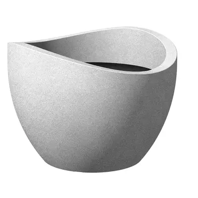 Scheurich Květináč Wave Globe průměr 40 cm Stony Grey