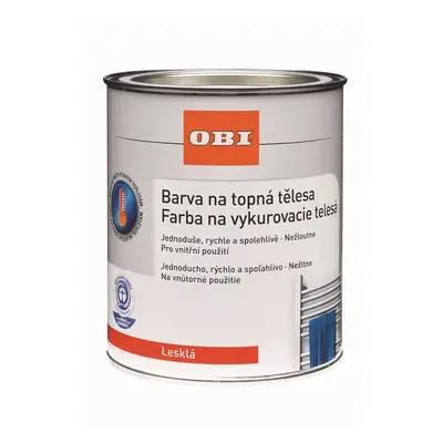 OBI Barva na topná tělesa bílá lesklá 750 ml