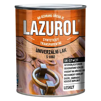 Lazurol Univerzální lak lesklý S1002 bezbarvý 750 ml