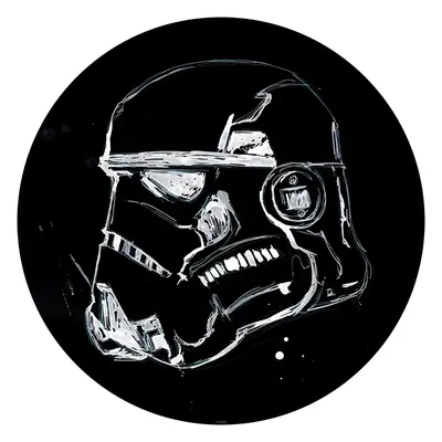 Komar Samolepicí vliesová fototapeta Dot Star Wars Ink Stormtrooper pr. 125 cm