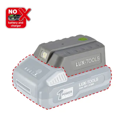 LUX-TOOLS 1 PowerSystem Aku USB adaptér s LED A-PB-20 Solo