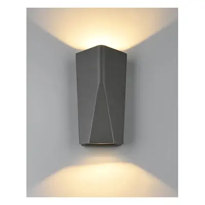 Trio Venkovní nástěnné LED svítidlo Tay, antracitová, 4,5W, 10,6 x 6,2 x 20 cm