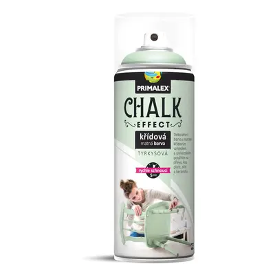 Primalex Křídová matná barva ve spreji Chalk Effect tyrkysová 400 ml