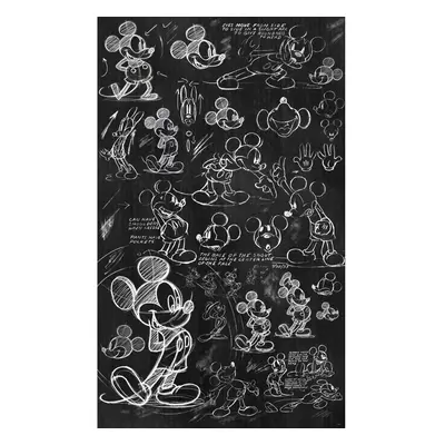 Komar Vliesová fototapeta Mickey Chalkboard 120 x 200 cm