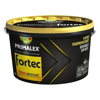 Primalex Vnitřní omyvatelný malířský nátěr Fortec bílý 15 kg