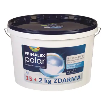 Primalex Vnitřní malířský nátěr Polar bílý 15 + 2 kg