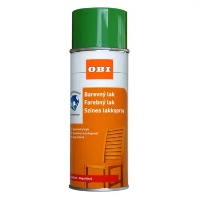 OBI Barevný lak ve spreji lesklý RAL 6018 zelenožlutý 400 ml