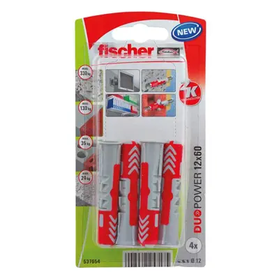 Fischer Hmoždinka DuoPower 12 x 60 K NV, 4 ks