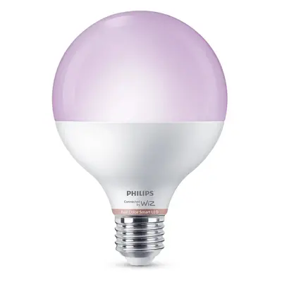 Philips Chytrá LED žárovka E27 G95, 11 W, 1055 lm, RGBW 2200K-6500 K