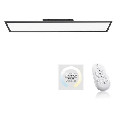 JUST LIGHT. LED panel FLAT 30 W, 1800 lm, 2700-5000 K černý 5,3 x 100 x 25 cm