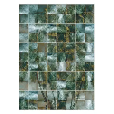 Komar Vliesová fototapeta Palm Puzzle 200 x 280 cm