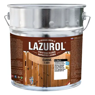 LAZUROL Lazura na dřevo CLASSIC S1023, 0022 palisandr 9 l