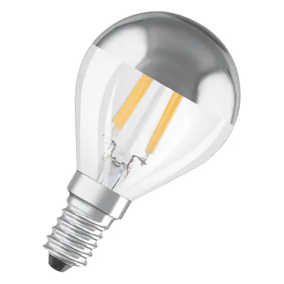 OSRAM LED žárovka CLP31 zrcadlová 4 W E14 2700 K teple bílá stříbrná