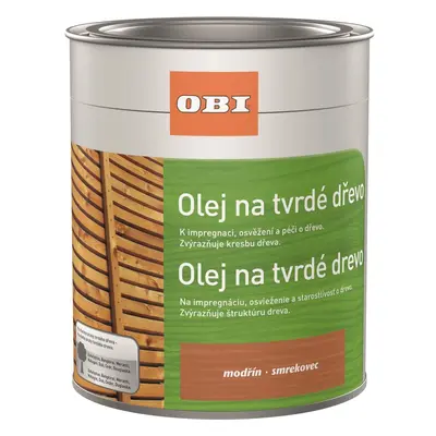 OBI Olej na tvrdé dřevo, modřín, 750 ml