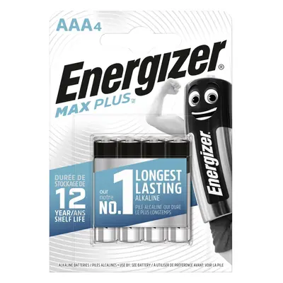 Energizer Alkalické baterie Max Plus AAA 1,5 V, 4 ks