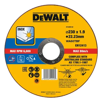 DeWalt Řezný kotouč na nerez DT43909 pr. 230 x 22,23 mm