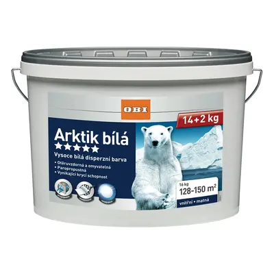 OBI Interiérová barva Arktik bílá matná 14 + 2 kg