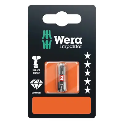 Wera Křížový bit Impaktor 851/1 IMP DC SB s diamantovým povlakem, PH2 x 25 mm