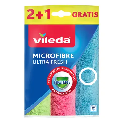 Vileda Ultra Fresh Mikrovláknové utěrky, 3 ks