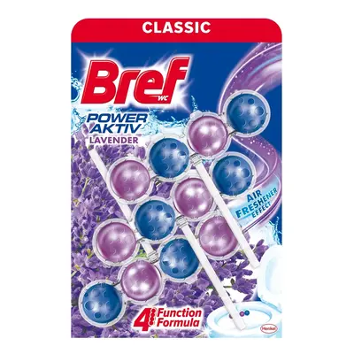 Bref WC blok Power Aktiv Lavender Field 3 x 50 g