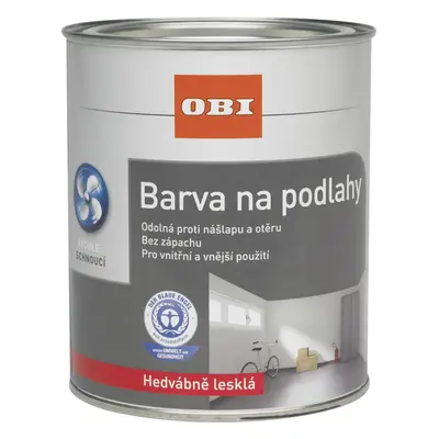 OBI Nátěr na podlahy hedvábně lesklý oxidově červený 2,5 l